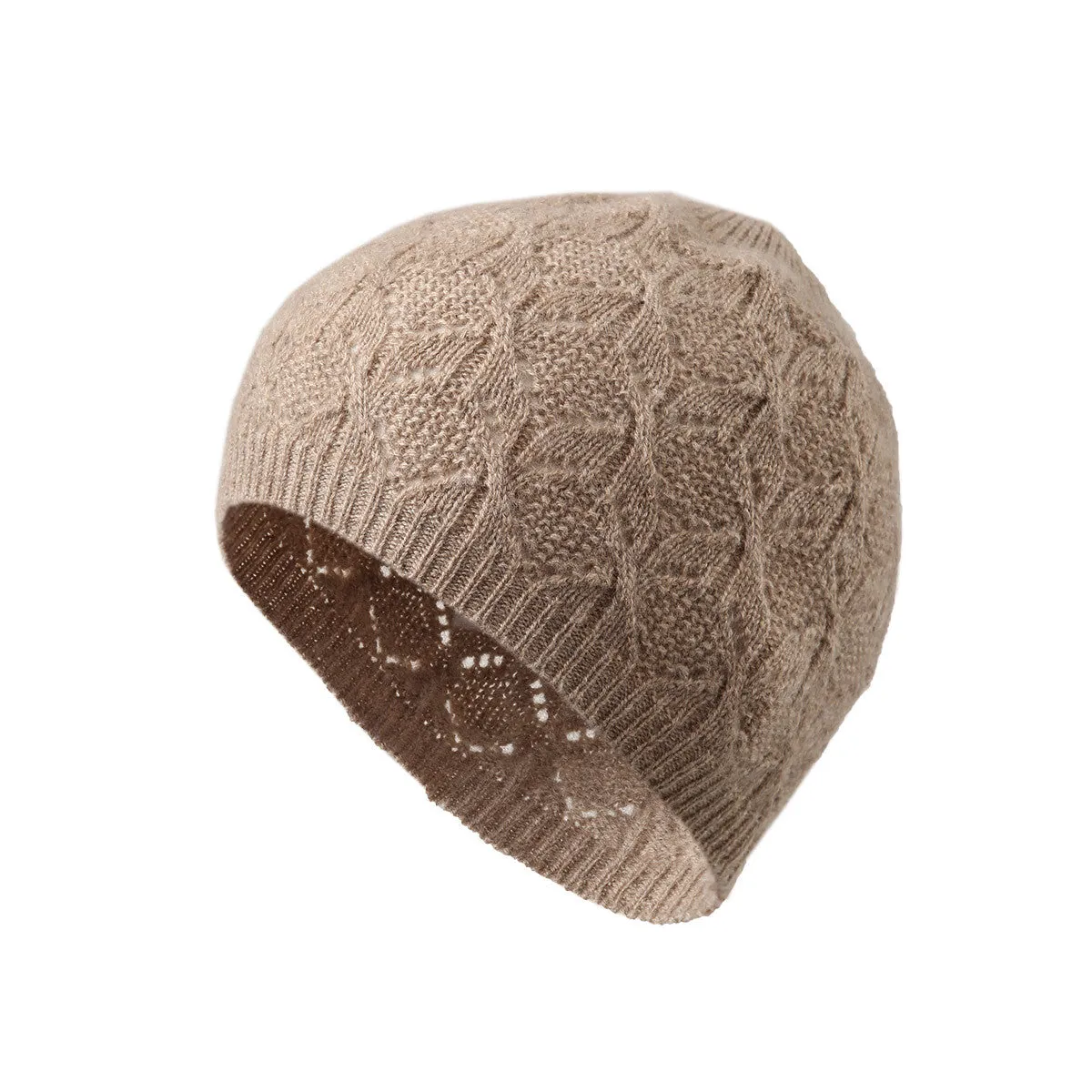 100% Cashmere Luxurious Knit Beanie