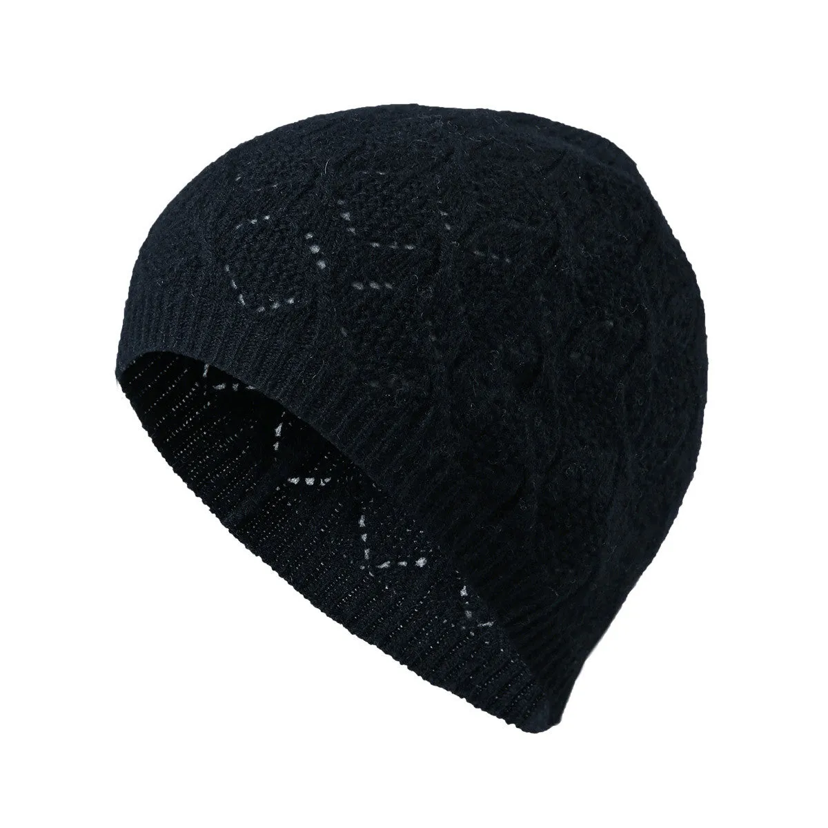 100% Cashmere Luxurious Knit Beanie