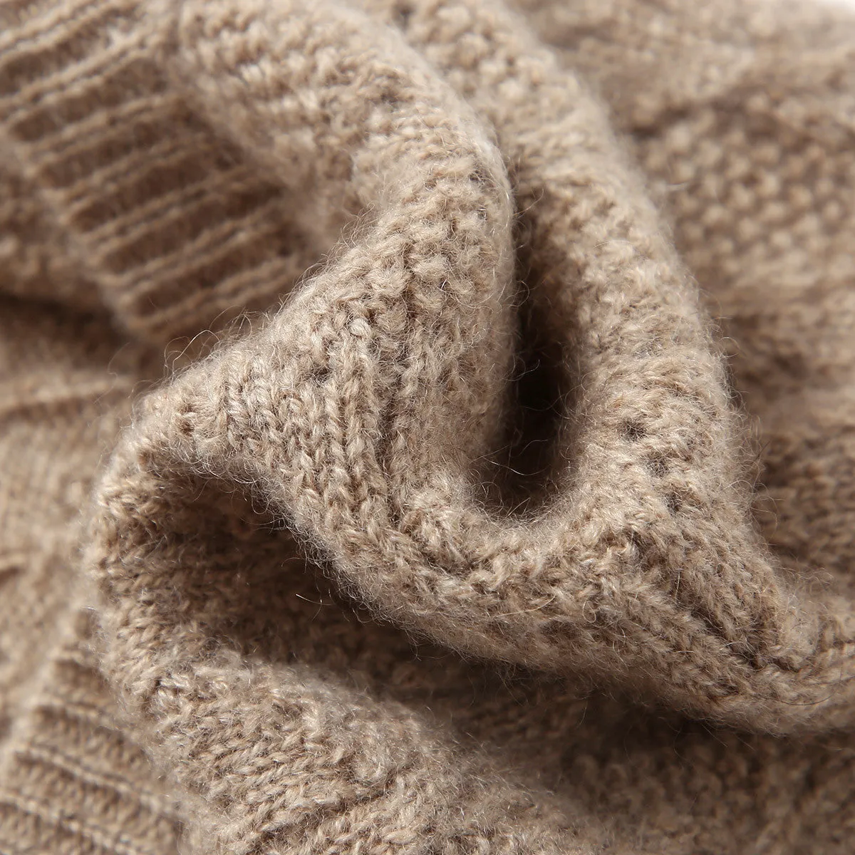 100% Cashmere Luxurious Knit Beanie