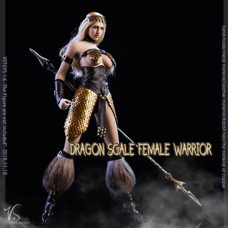 1:6 Dragon Scale Female Warrior Custom Figure Suit Set (Outfit Only)