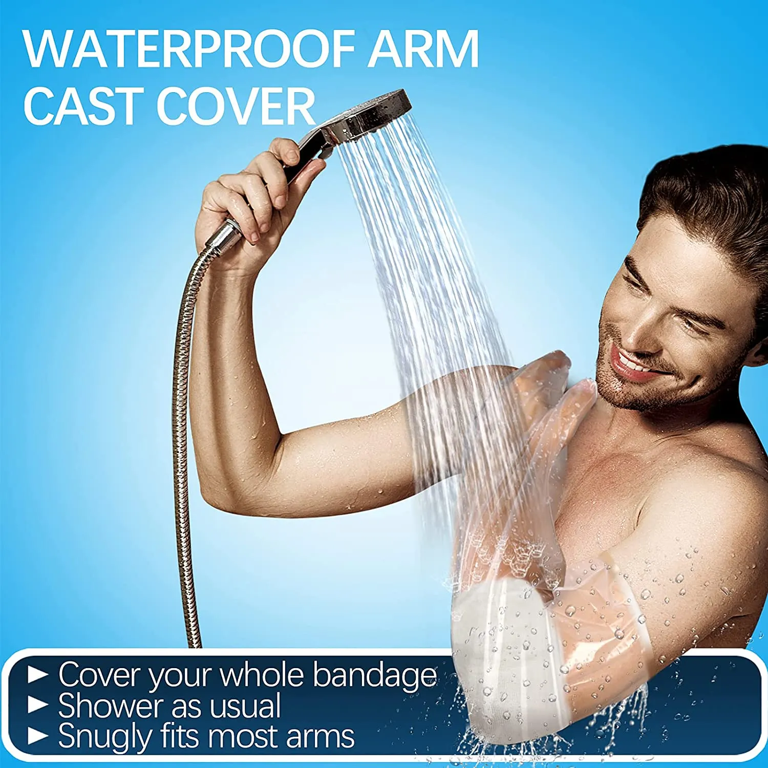 2Pack Waterproof Arm Cast Shower Cover