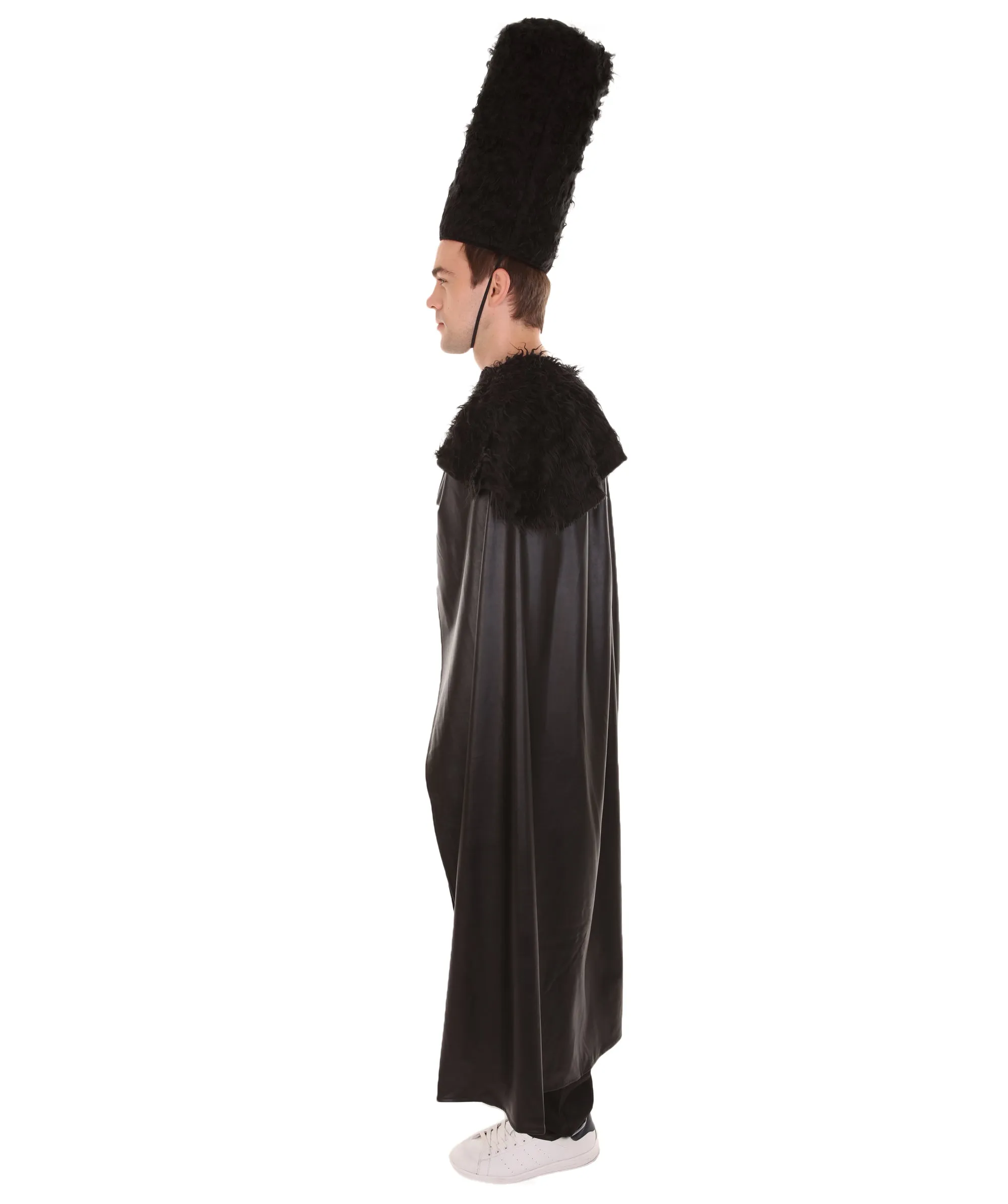 Adult Men's Faux Fur Cape | Black Halloween Costume