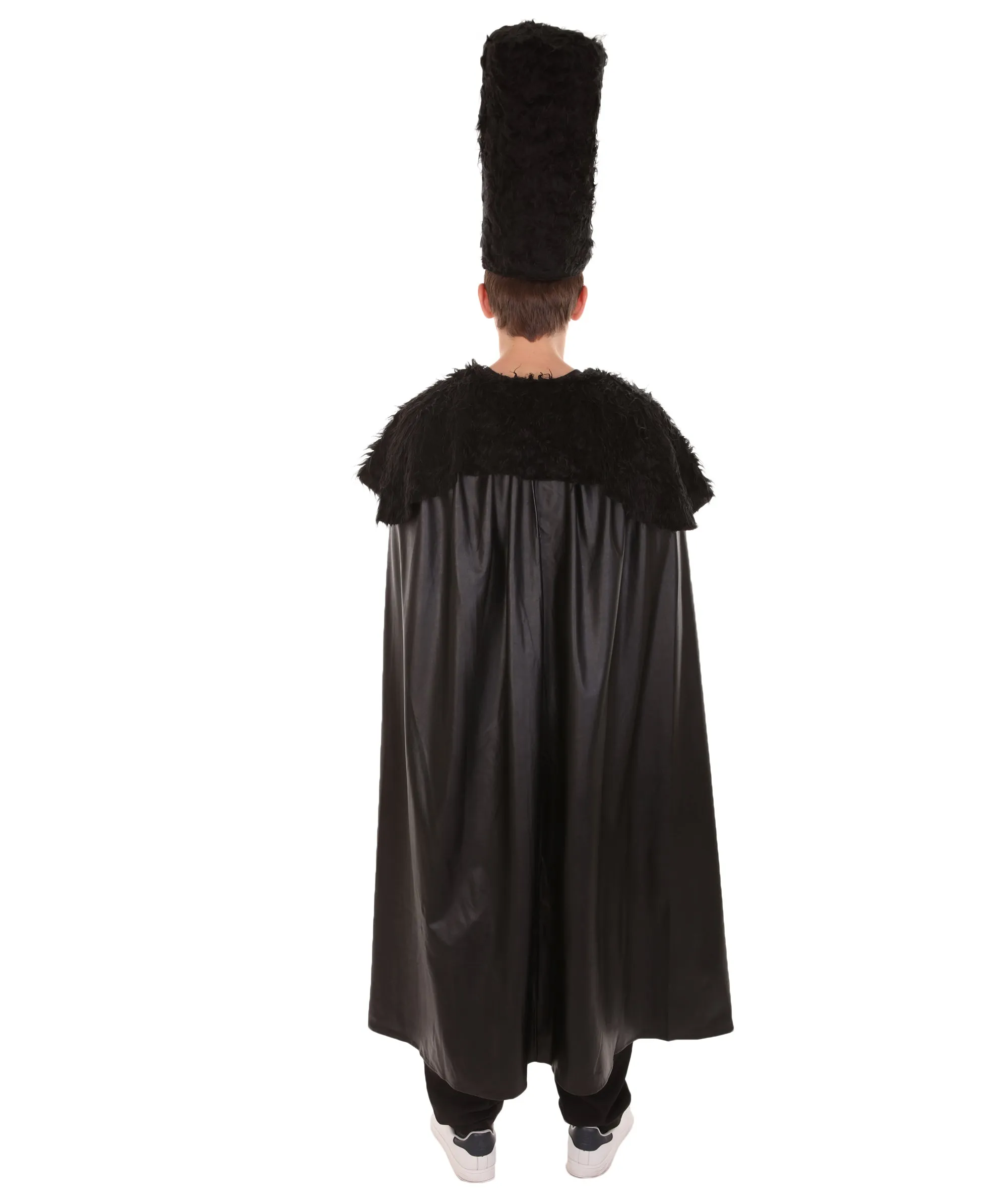 Adult Men's Faux Fur Cape | Black Halloween Costume