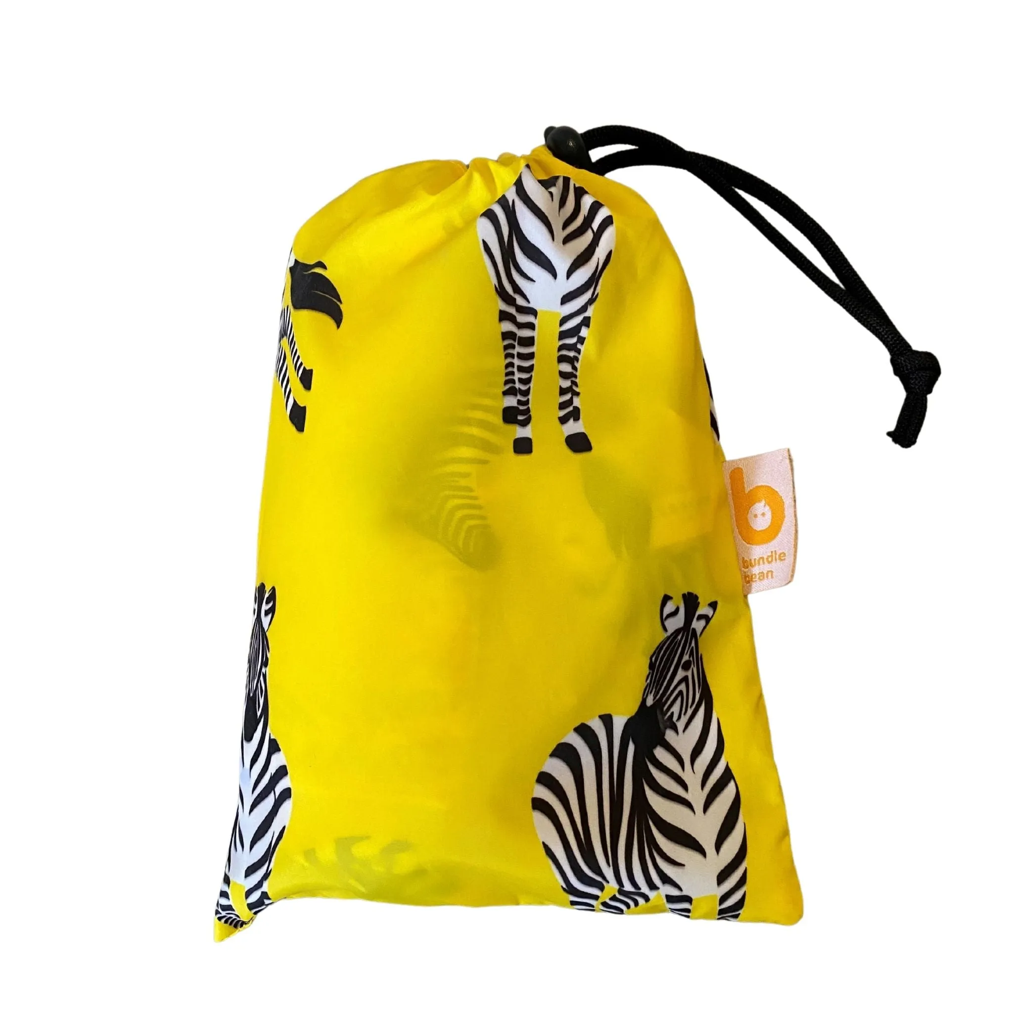 Adult Wheelchair Poncho - YELLOW ZEBRA