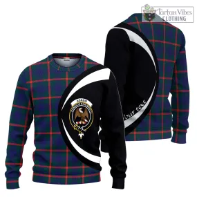 Agnew Tartan Ugly Sweater with Family Crest Circle Style