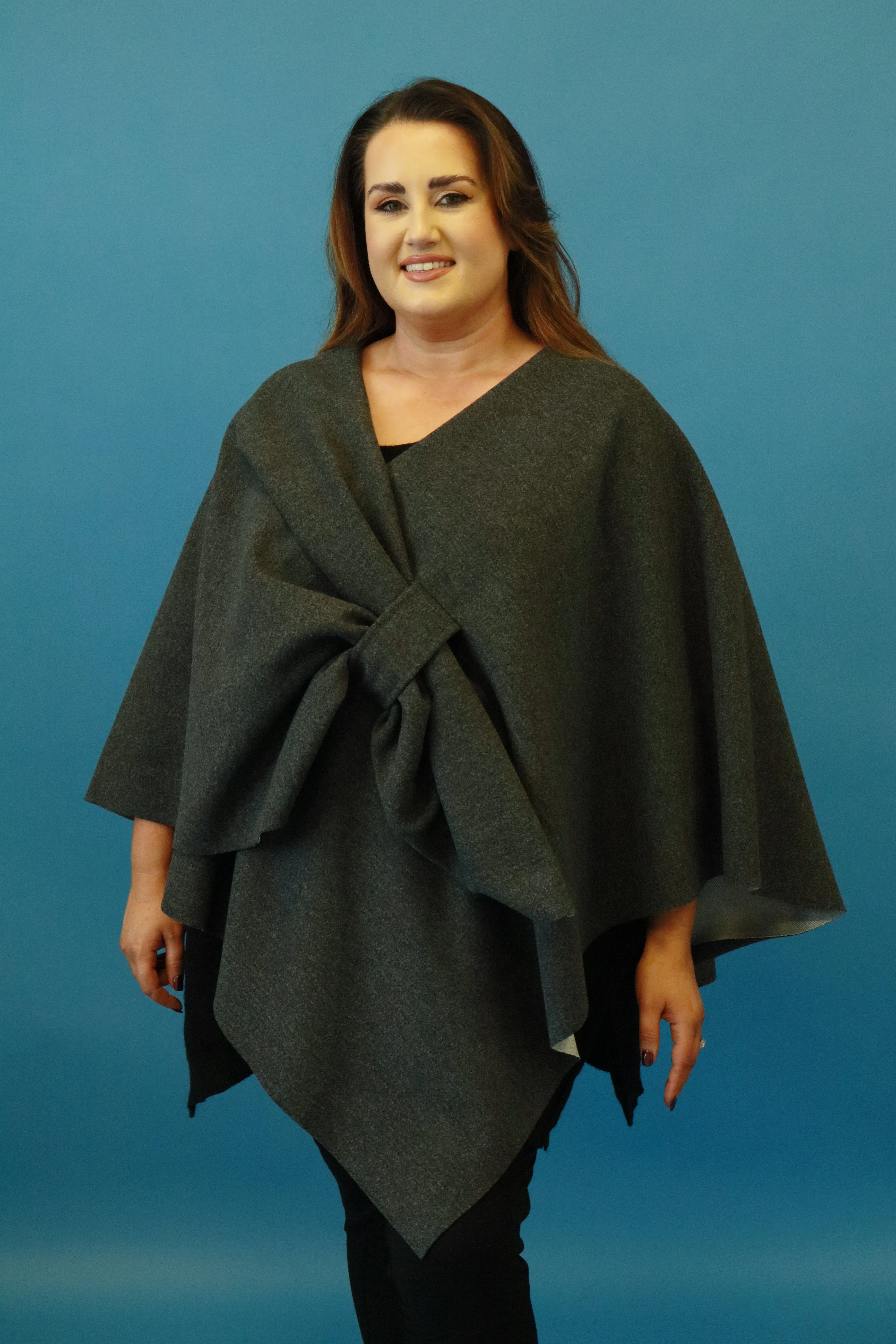 Ally Cape in Grey