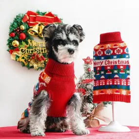 AnniePaw Knitted Turtleneck Dog Sweater - Winter Vest for Small Dogs