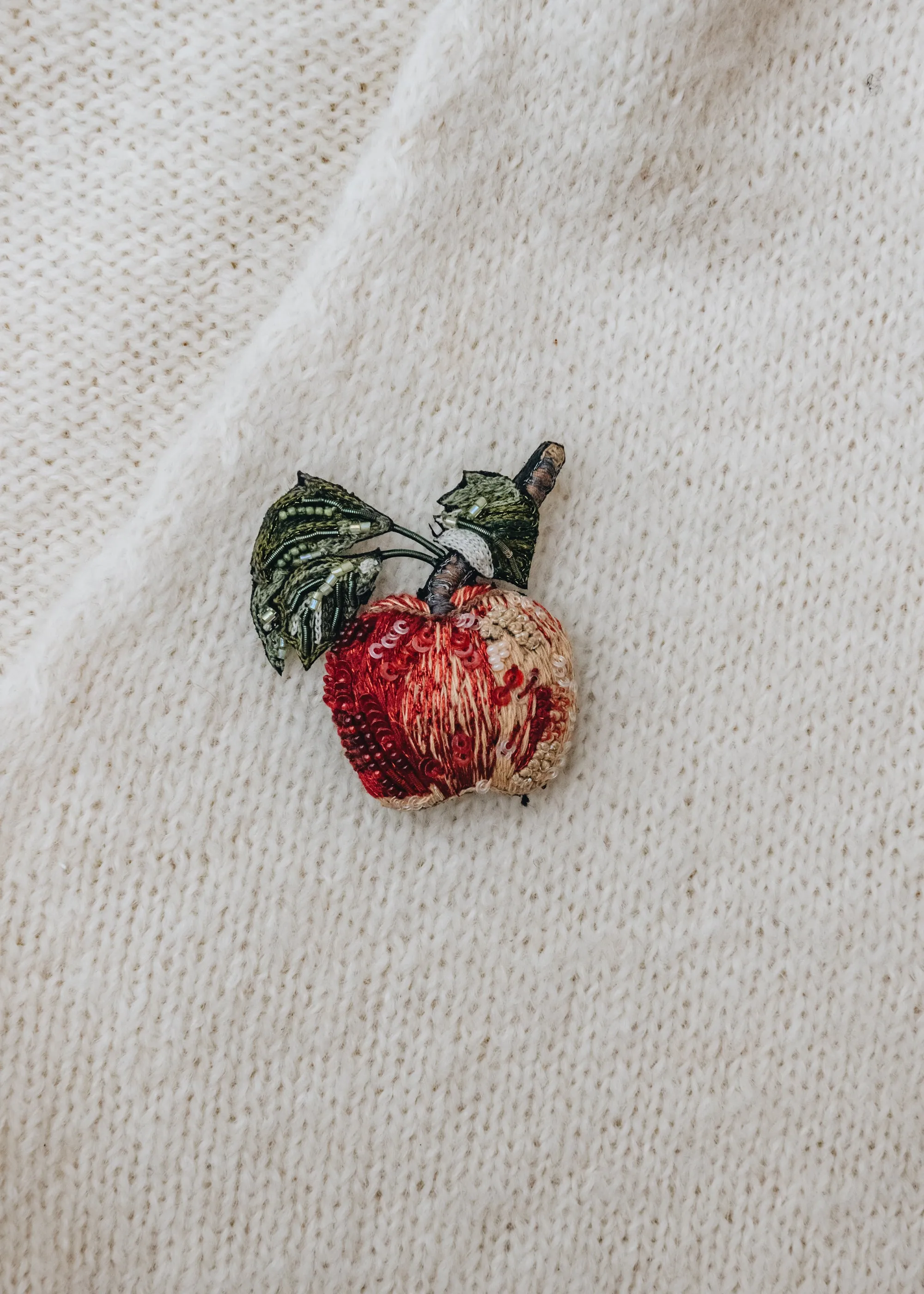 Apple Brooch