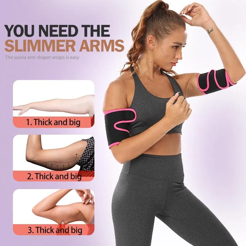 Arm Trimmers Sauna Sweat Bands - Arm Slimmer Trainer Anti Cellulite Weight Fat Reducer