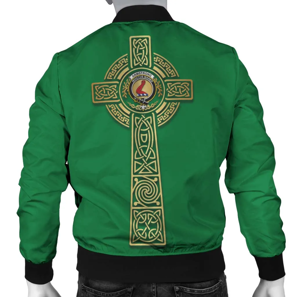 Armstrong Clan Bomber Jacket with Golden Celtic Tree Of Life