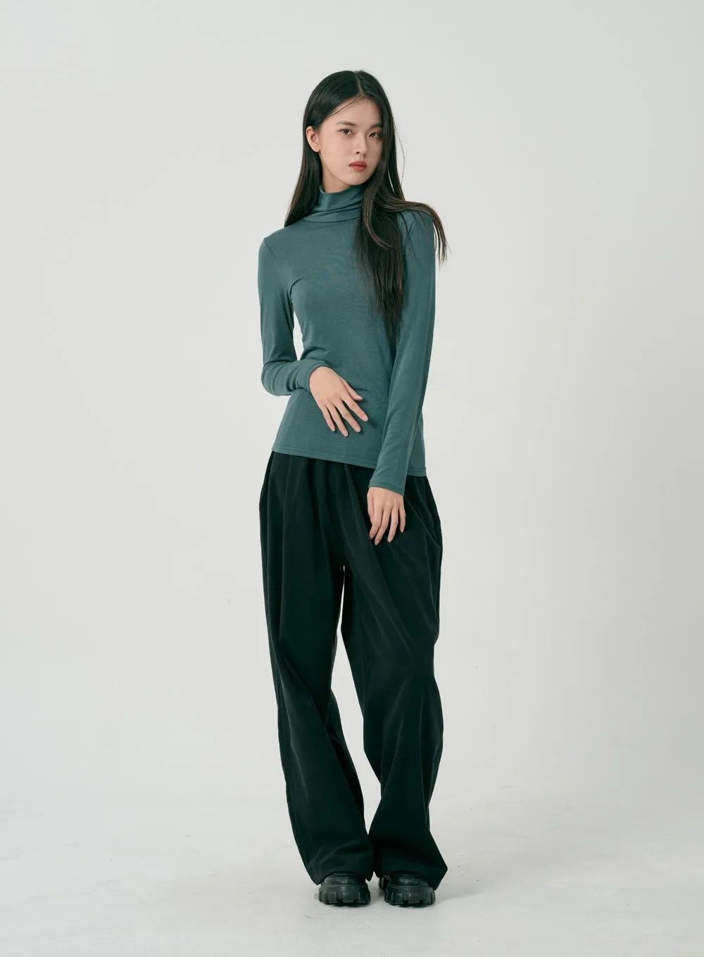 Basic Long Sleeve Turtleneck ID07