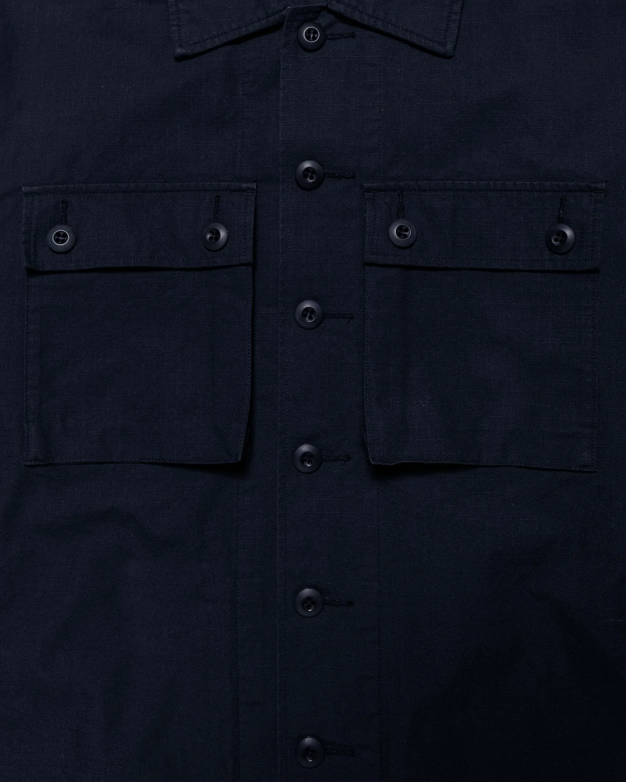 Beams Plus Lost & Found MIL SHT-JAC Cotton Ripstop Navy