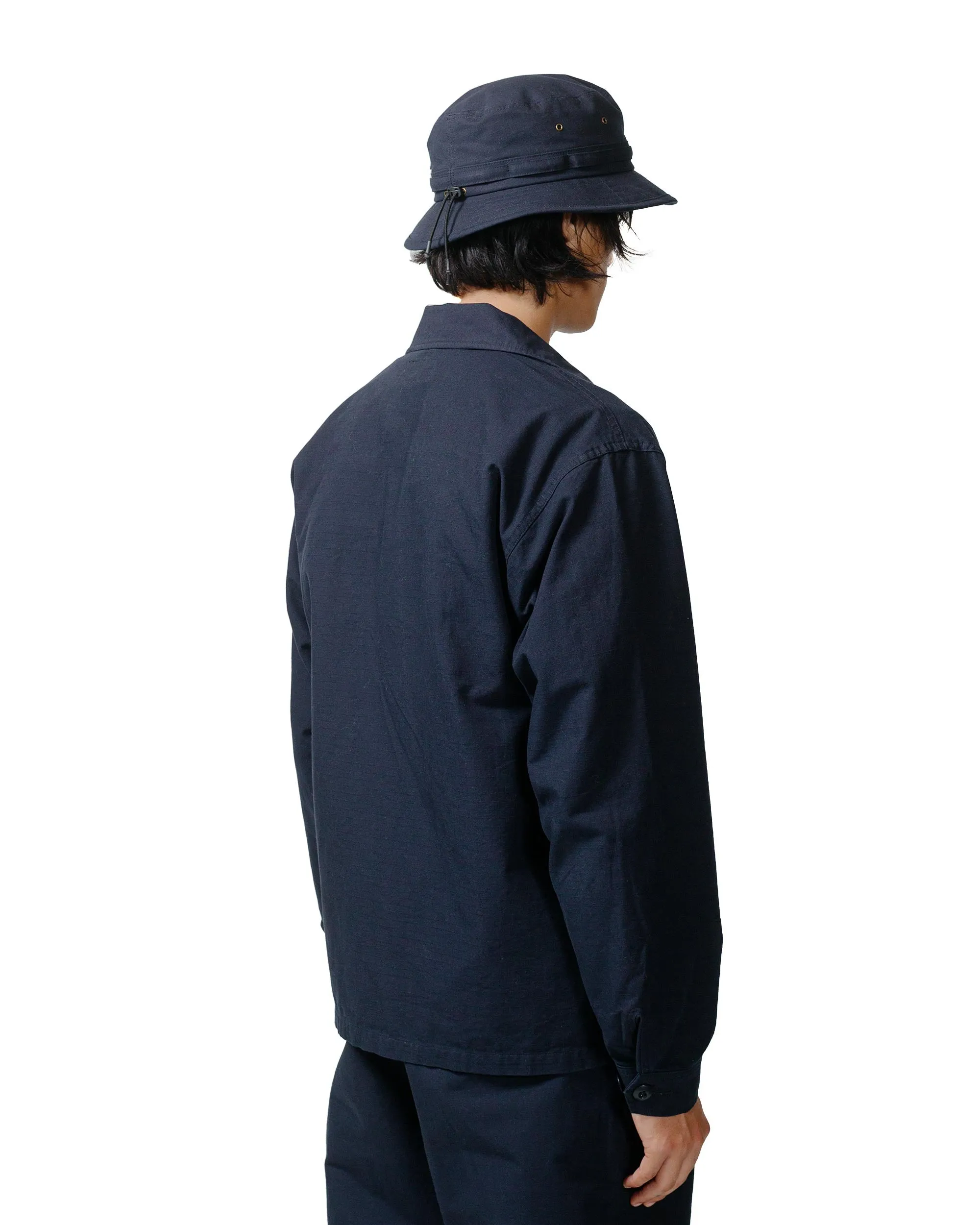 Beams Plus Lost & Found MIL SHT-JAC Cotton Ripstop Navy