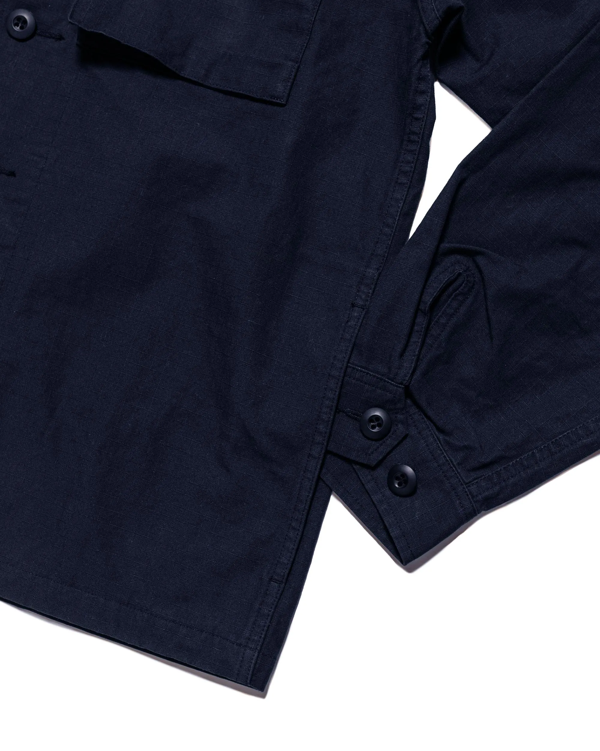 Beams Plus Lost & Found MIL SHT-JAC Cotton Ripstop Navy