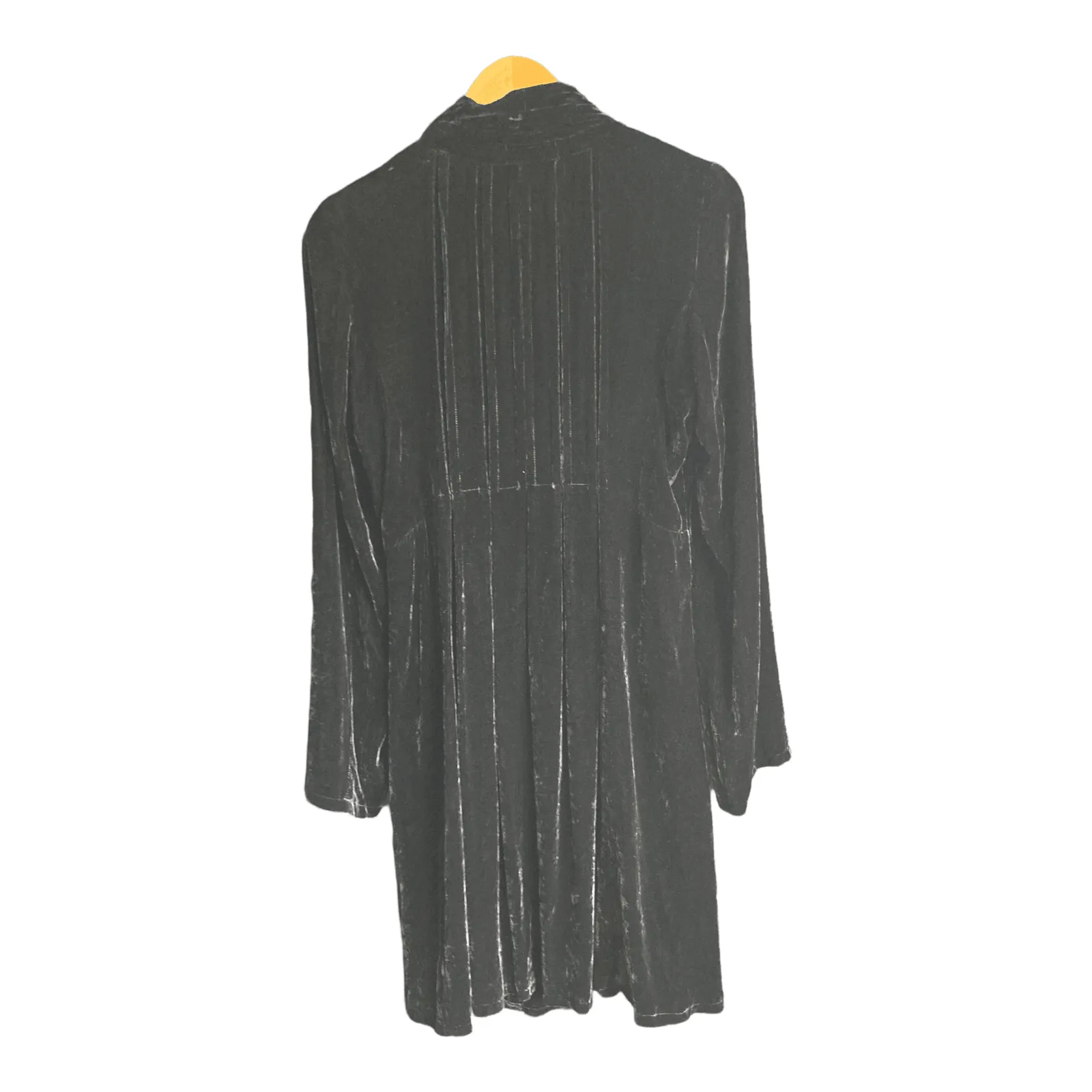 Bellaju Silk  Black Long Sleeved Coat UK Size Medium