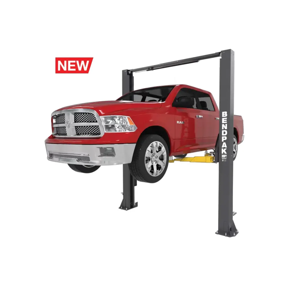 BendPak 10APX 2-Post Car Lift 10000 lbs Capacity -Clear Floor Adjustable Width/Tall