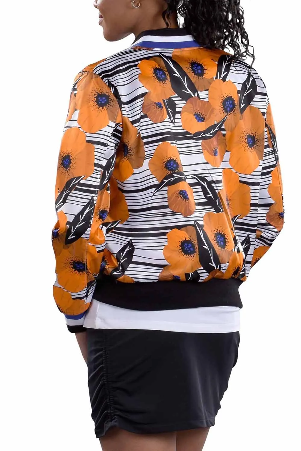 Berlin Print Bomber Jacket - FINAL SALE