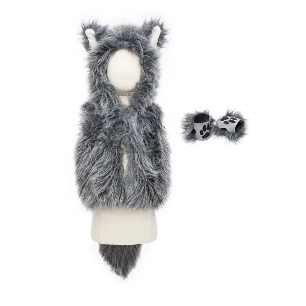 big bad wolf vest with gloves size 3-4