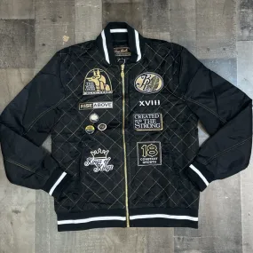 Blac leaf- king of kings bomber jacket