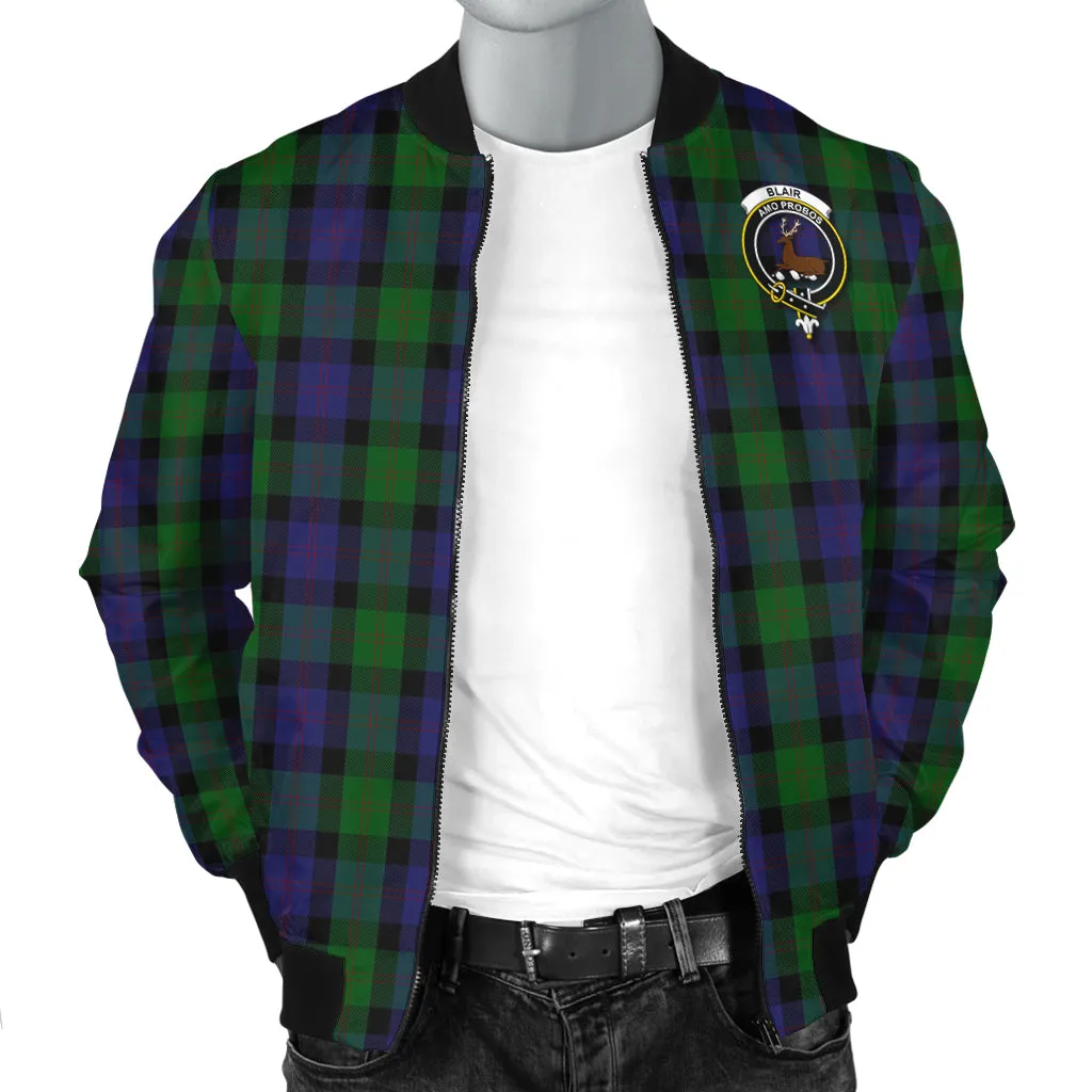 Blair Tartan Bomber Jacket with Family Crest