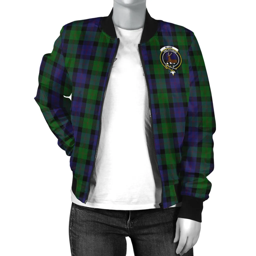 Blair Tartan Bomber Jacket with Family Crest