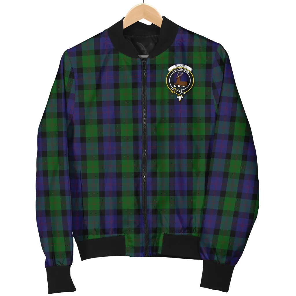 Blair Tartan Bomber Jacket with Family Crest