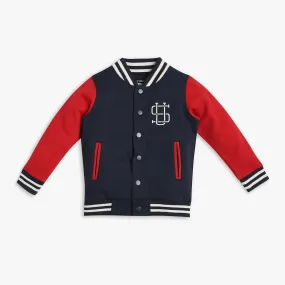 Boys Regular Fit Graphic Jacket