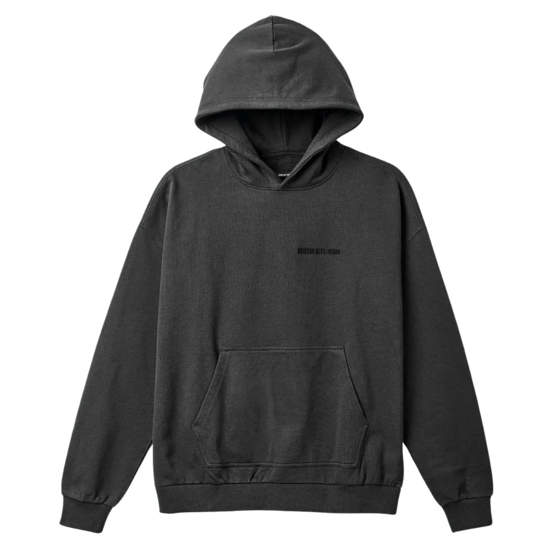 Brixton Embroidered Heavyweight Hood - Washed Black