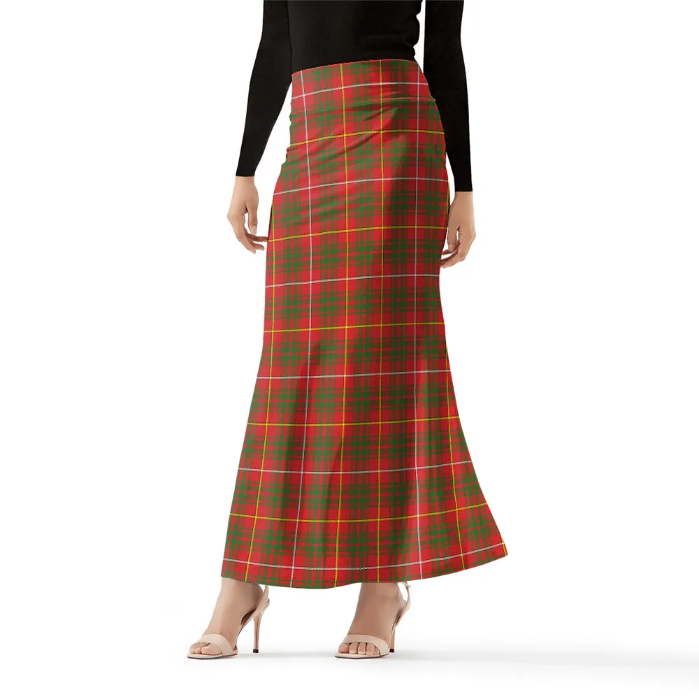 Bruce Modern Tartan Womens Full Length Skirt