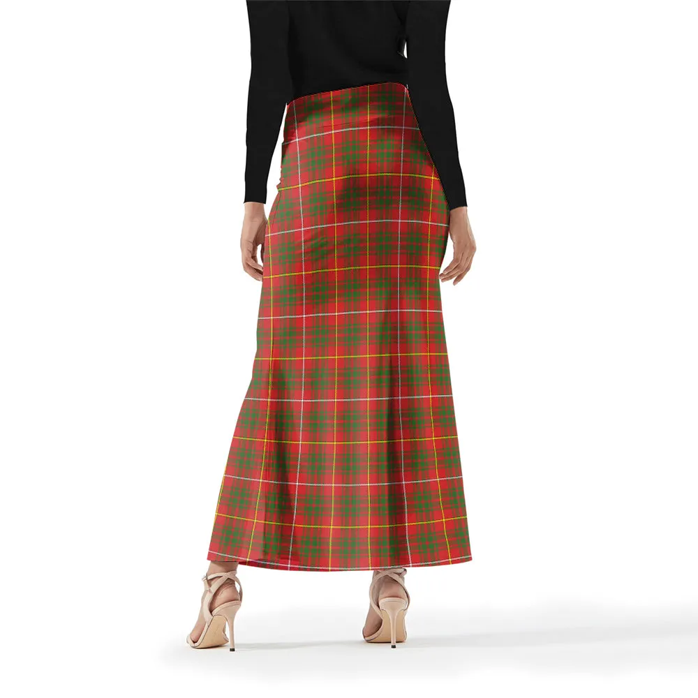 Bruce Modern Tartan Womens Full Length Skirt