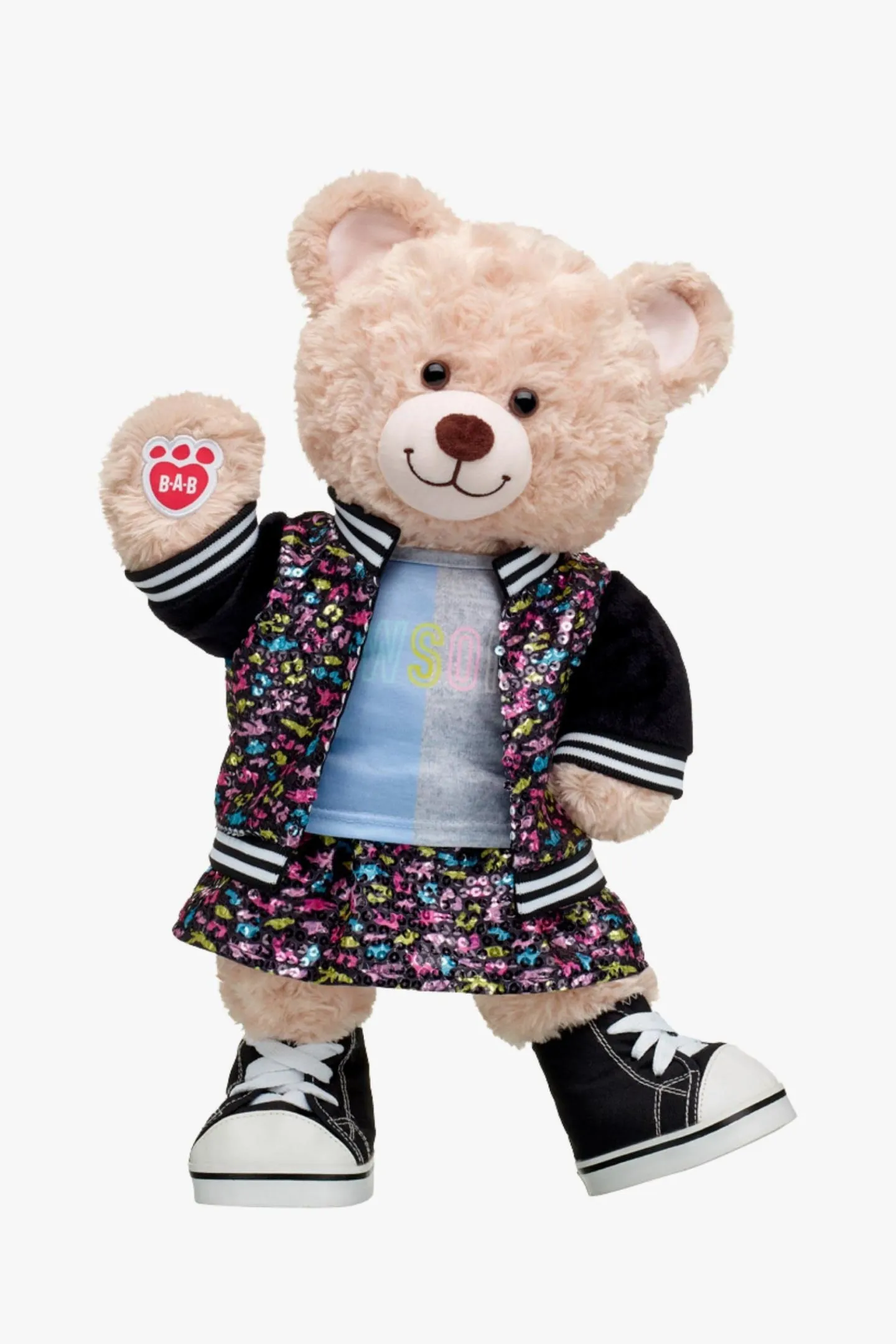 Build-A-Bear Bear & Leopard Skirt Set