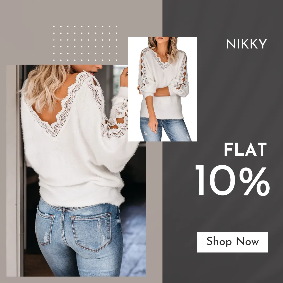 Buy Women's White V-Neck Pullover Sweaters Online