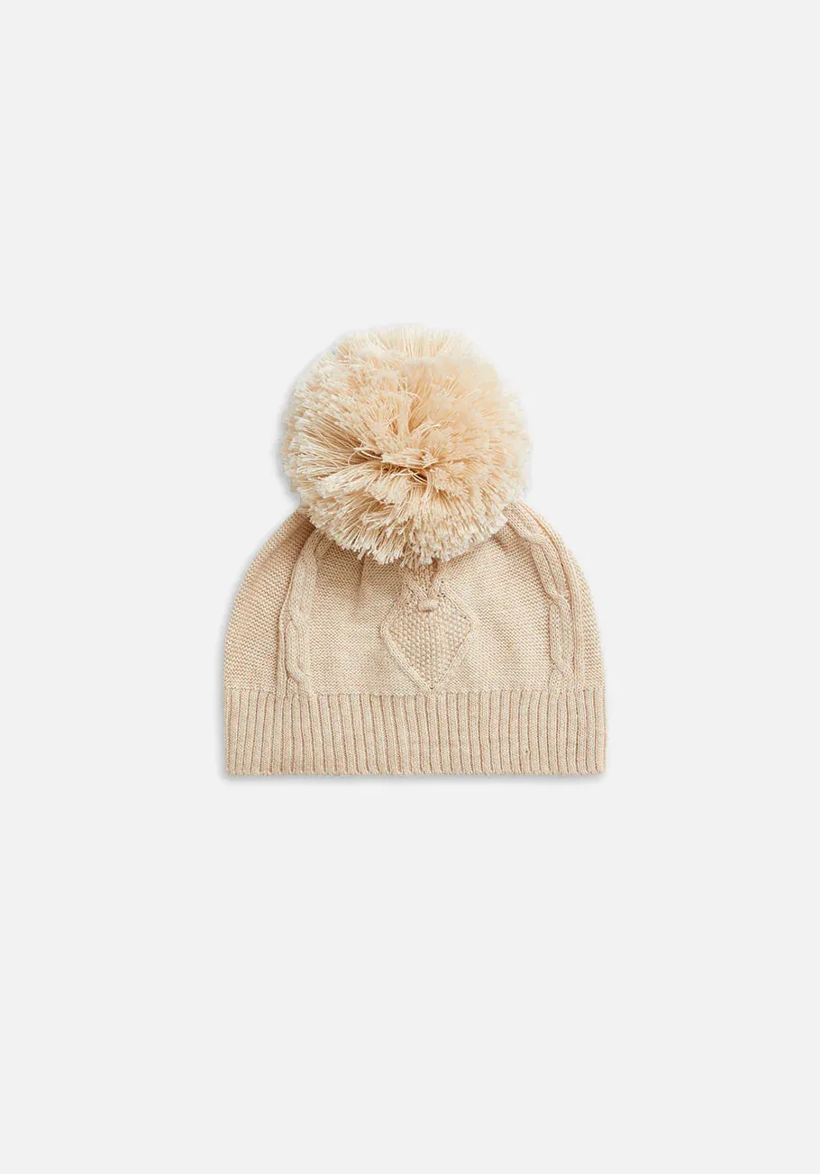 Cable Knit Beanie - Truffle