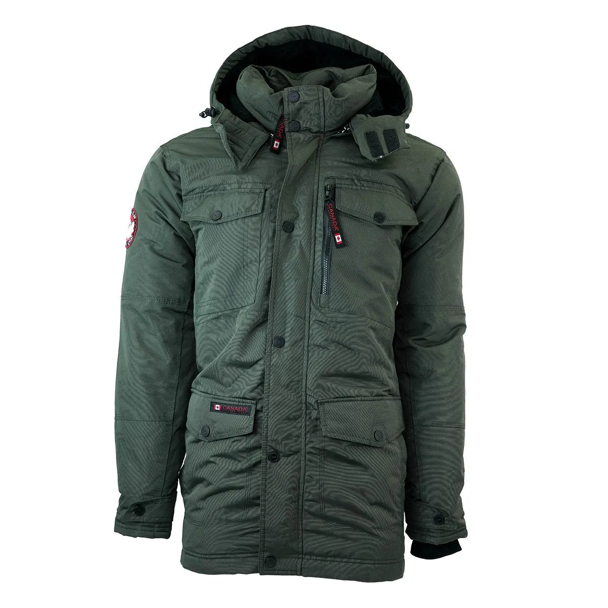 Canada Weather Gear Men's Hooded Parka Jacket