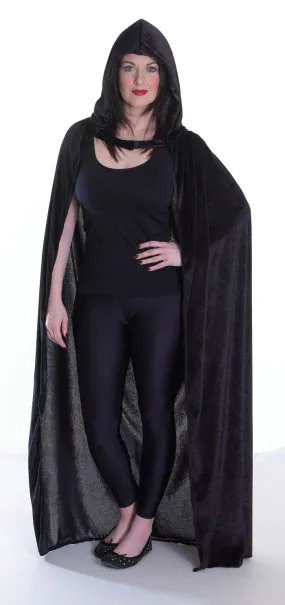 Cape - Hooded - Black - Velvet