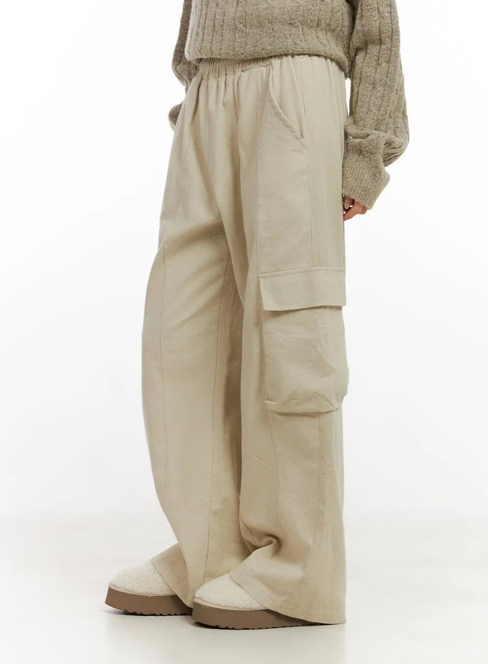 Cargo Wide-Leg Trousers CN416