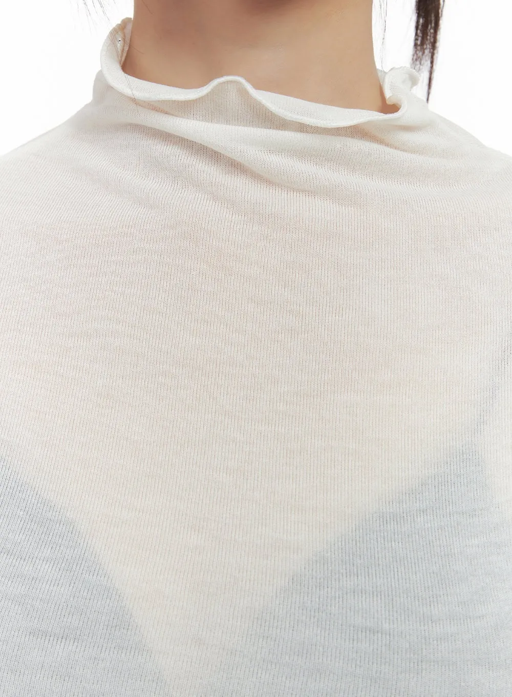 Chic Sheer Cotton Turtleneck Tee CS412