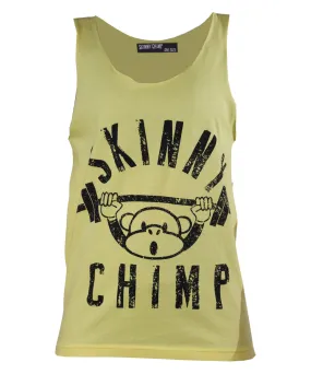 Classic Raw Cut Unisex Gym Vest - Yellow