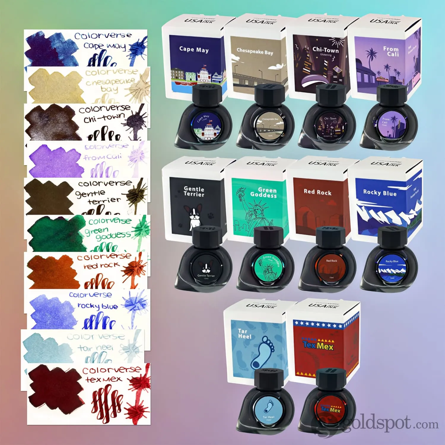 Colorverse USA Special Bottled Ink in North Carolina (Tar Heel) - 15mL