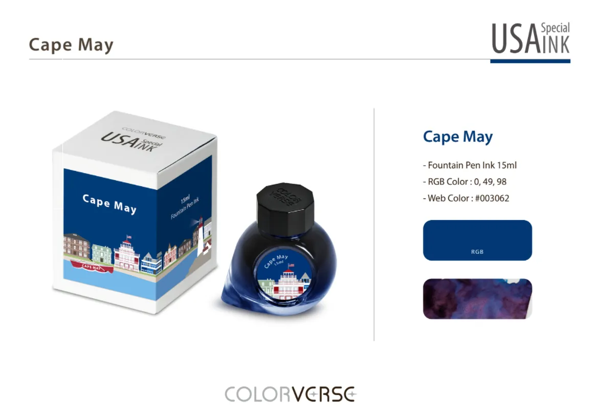 Colorverse USA Special Series Ink- New Jersey - Cape May