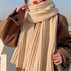 Cozy Stylish Knit Scarf for Women and Men