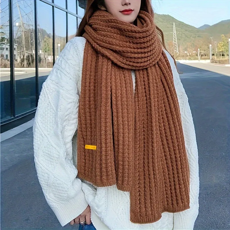 Cozy Stylish Knit Scarf for Women and Men