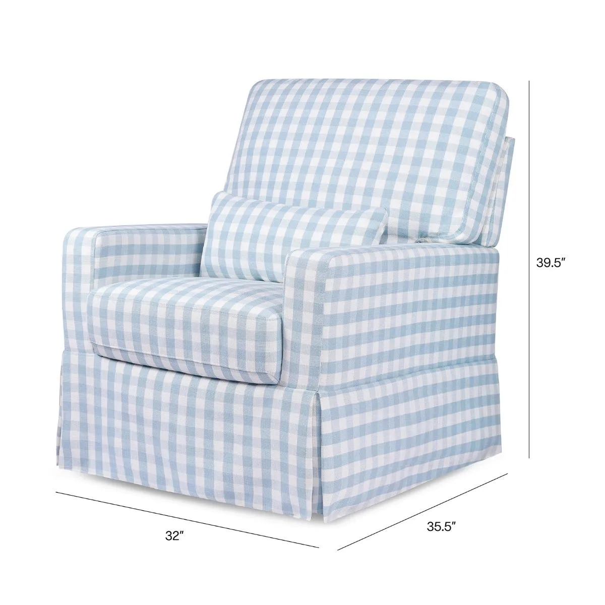 Crawford Pillowback Comfort Swivel Glider