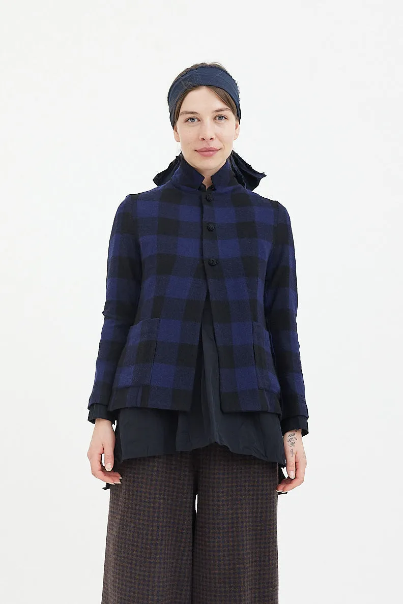 Daniela Gregis -  Cavallo Jacket - Stardust Blue/ Black Check