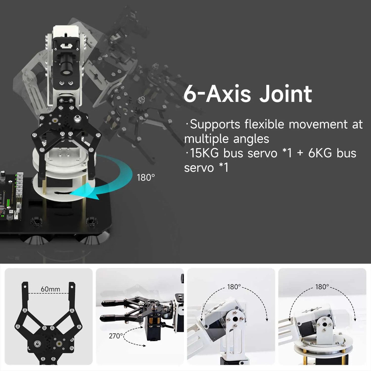 DOFBOT SE AI Vision Robotic Arm with ROS Python Programming (Virtual Machine Version)