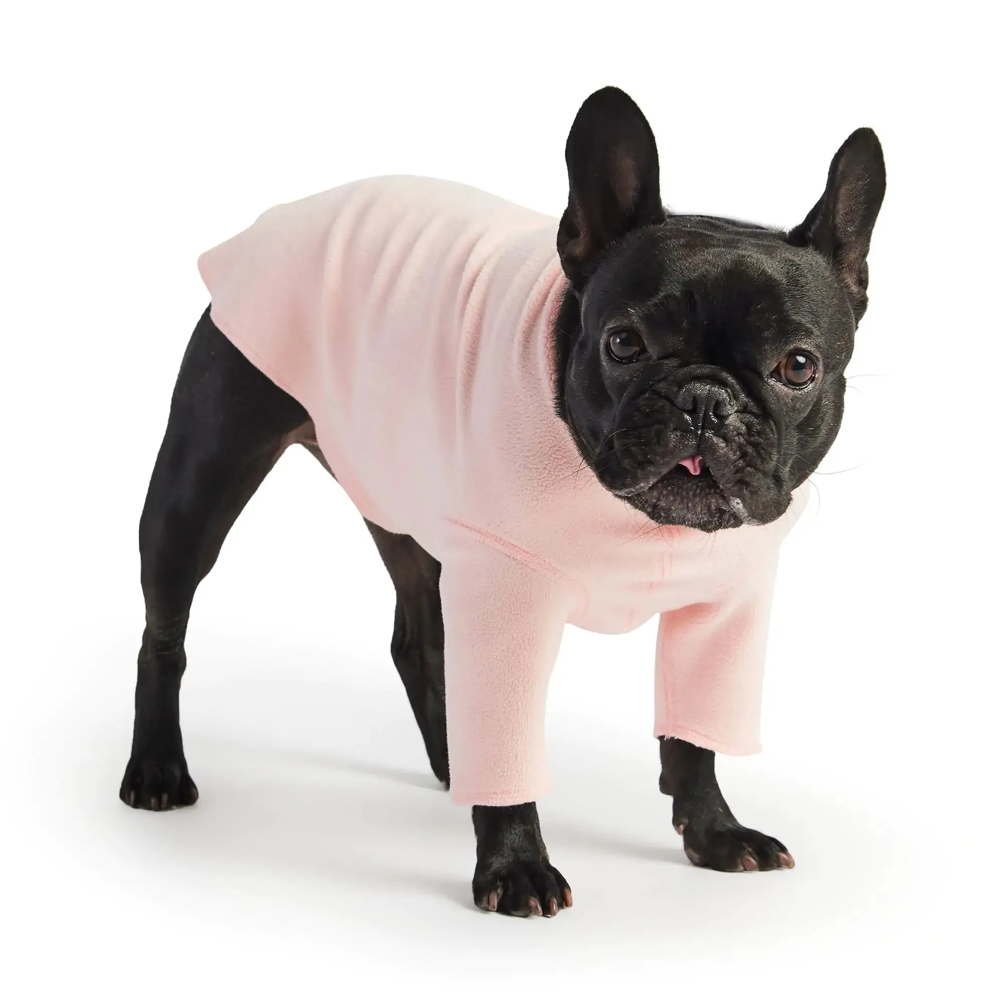 Dog Micro Polar Fleece Base Layer with front legs - Pink