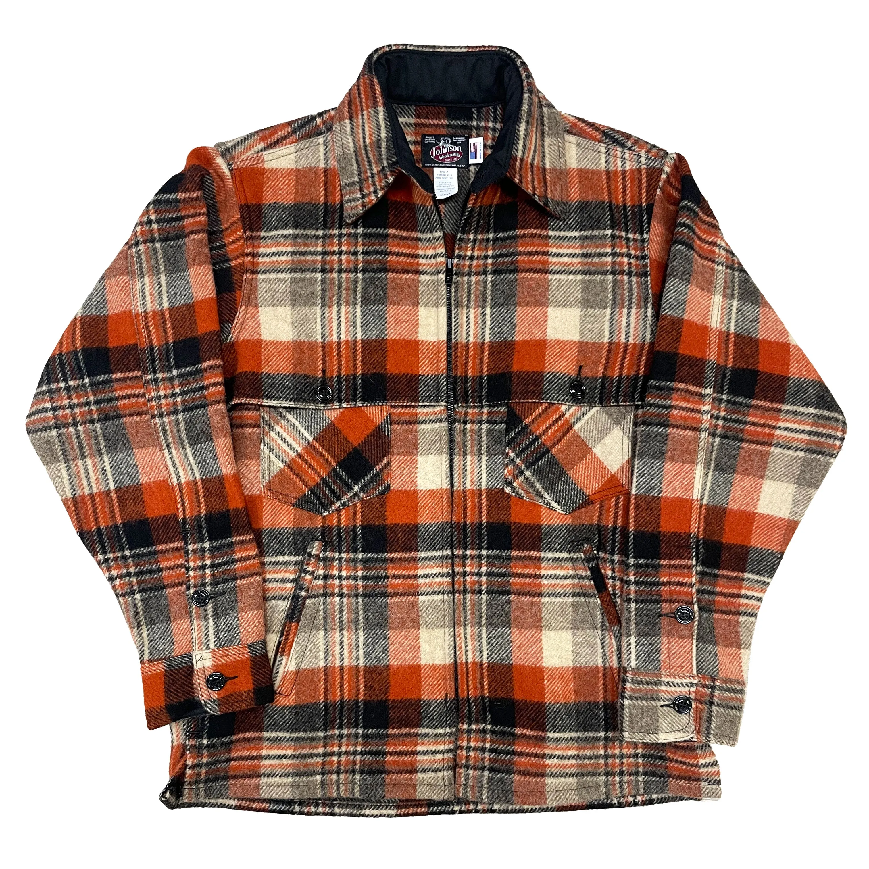 Double Cape Jac Shirt - Rust Black Tan