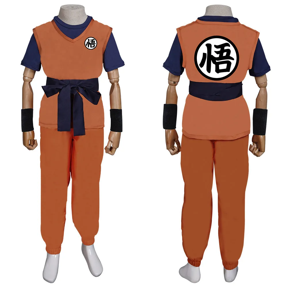 Dragon Ball Son Goku Kids Children Outfits Halloween Carnival Suit Cosplay Costume