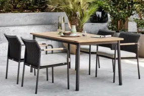 ELLE BELT 9 PIECE DINING SET - 95" LWC Concrete Dining Table and 8 Chairs