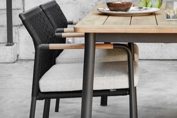 ELLE BELT 9 PIECE DINING SET - 95" LWC Concrete Dining Table and 8 Chairs